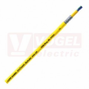 Ölflex 540 CP 450/750V  4G  2,5 kabel stíněný s registrací VDE, žlutý vnější plášť z PUR, pro použití v obzvlášť drsných podmínkách, izolace žil z TPE, barevné žíly se zl/žl (00127693)