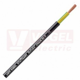 Ölflex CHAIN 90 P 1G  10 jednožilový kabel, vysoce flexibilní, do energet.řetězů, černý vnější plášť z PUR, odolný proti oděru a olejům, zl/žl žíla, s cert. UL/cUL/CSA AWM (1026521)