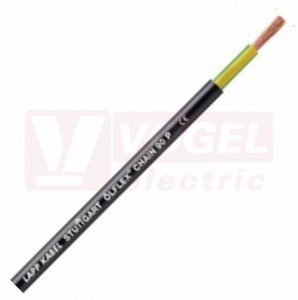 Ölflex CHAIN 90 P 1G  10 jednožilový kabel, vysoce flexibilní, do energet.řetězů, černý vnější plášť z PUR, odolný proti oděru a olejům, zl/žl žíla, s cert. UL/cUL/CSA AWM (1026521)