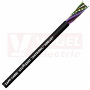 Unitronic Robust 16x0,34mm2 kabel datový nestíněný, barevné značení žil DIN 47100, bezhalogenový, černý vnější plášť z TPE (1032035)