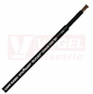 Ölflex CHAIN 809 SC 600/1000V 1x 70 jednožilový kabel, vysoce flexibilní, do energet.řetězů, černý vnější plášť z PVC, vnitřní ČE, certifikovaný pro Severní Ameriku(1062913)