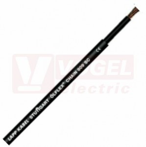 Ölflex CHAIN 809 SC  600/1000V  1x 185 jednožilový kabel, vysoce flexibilní, do energet.řetězů, černý vnější plášť z PVC, vnitřní ČE, certifikovaný pro Severní Ameriku (1062921)