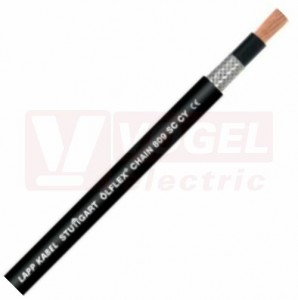Ölflex CHAIN 809 SC CY 600/1000V 1x  35 stíněný jednožilový kabel, vysoce flexibilní, do energet.řetězů, černý vnější plášť z PVC, vnitřní ČE, certifikovaný pro Severní Ameriku  (1062944)