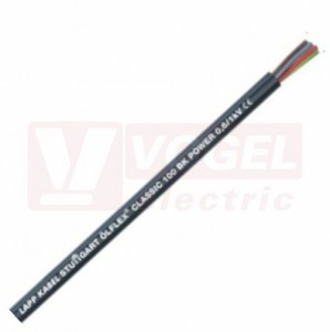 Ölflex Classic 100 BK 0,6/1 kV  2x  1,0 kabel černý PVC plášť, barevné žíly bez ze/žl (1120456)