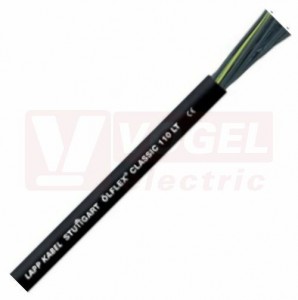 Ölflex Classic 110 LT 300/500V  4G   4 kabel flexibilní, plášť PVC černý, odolný proti chladu, čísl.žíly se ze/žl (1120770)