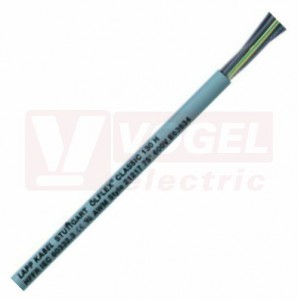 Ölflex Classic 130 H 300/500V 34G   0,75 kabel flexibilní, bezhalogenový, s protipožárními vlastnostmi, šedý plášť, černé čísl.žíly se ze/žl (1123056)