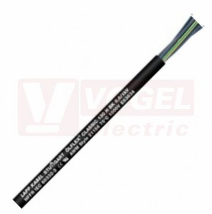 Ölflex Classic 130 H BK 0,6/1 kV 12G  1,0 kabel flexibilní, bezhalogenový, odolný vůči šíření plamene, černý plášť, černé čísl.žíly se ze/žl (1123415)