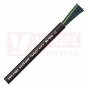 Ölflex 409 P 300/500V  4G  0,75 kabel flexibilní, plášť PUR černý, odolný proti oděru a olejům, čísl.žíly se ze/žl, certifikovaný UL (1311104)