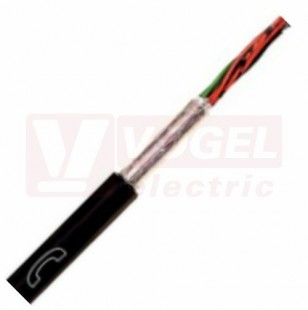 Unitronic A-2YF(L)2Y...ST III BD   2x2x0,6mm2 kabel sdělovací, venkovní, značení žil podle normy VDE 0816, s podélnou a příčnou vodotěsností, černý vnější plášť RAL9005 (1591028)