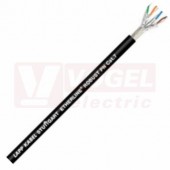 ETHERLINE ROBUST PN Cat.7 4x2x23/7AWG kabel pro průmysl.Ethernet, PROFINET, dobrá chemická odolnost, černý (RAL9005), vnější plášť ze speciálního TPE, stíněný z CU drátů (2170452)