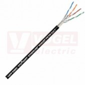 ETHERLINE ROBUST Cat.7 FLEX 4x2x26/7AWG kabel pro průmysl.Ethernet, PROFINET, dobrá chemická odolnost, černý (RAL9005), vnější plášť ze speciálního TPE, stíněný z CU drátů (2170453)