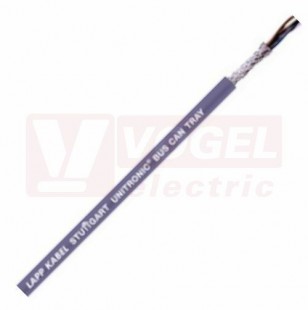 Unitronic Bus CAN TRAY 2x2x0,34 kabel CAN Bus se schválením PLTC-ER, pro otevřenou instalaci na kabel.lávky, stíněný, fialový vnější plášť z PVC, certifikace UL/CSA (2170857)