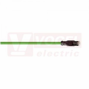 IE-PNB-5-RJ45-2-Y-2-22-7-OE patch kabel PN flex Cat.5, Profinet typ B, konektor RJ45 + volný konec kabelu, PVC, zelená (RAL6018), stínění měd.opletem, hliník. kašírovanou pl.folií, UL/CSA (CMG), délka 2m (2171237)