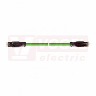 IE-PNC-5-RJ45-2-P-2-22-FD-RJ45 pacht kabel, ETHERLINE PN FD Cat.5, typ C, konektor 2x RJ45, PUR, zelená (RAL6018), UL/CSA (CMX), stínění měd.opletem, hliník.kašír.pl.folií, délka 2m (2171280)