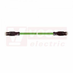 IE-PNC-5-RJ45-2-P-2-22-FD-RJ45 pacht kabel, ETHERLINE PN FD Cat.5, typ C, konektor 2x RJ45, PUR, zelená (RAL6018), UL/CSA (CMX), stínění měd.opletem, hliník.kašír.pl.folií, délka 2m (2171280)