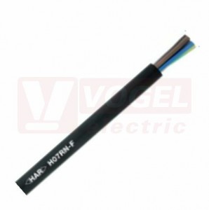 H07RN-F 12G   2,5  450/750V kabel pryžový, bez halogenů, dlouhodobé ponoření, ohybání/zkrut ve smyčce (WTG) -40°C až +90°C, odolný proti UV záření/ozónu, černé čísl.žíly se zl/žl (4533115)