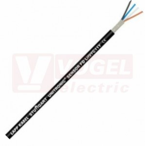 Unitronic SENSOR FD Lif9YC11Y 3x0,34 kabel datový, vysoce flexibilní, pro snímače/akční členy/energet.řetězy, stíněný, černý vnější plášť z PUR, barva žil: hnědá, modrá, černá (7038885)