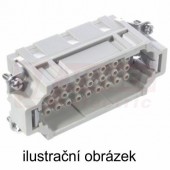 Konektor 32pin Z 16A/500V, krimpovací, průřez připojení 0,5-4mm2, č.1-32, H-EE 32 BCM (10185400)