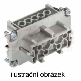 Konektor  10pin Z 16A/500V H-BE10 BS šroubový č.1-10 (10193100)