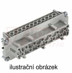 Konektor  10pin+2 Z 16A/630V H-BVE 10 BS, šroubový (10271110)