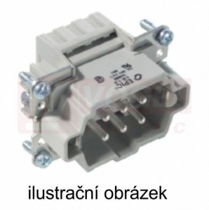 Konektor   6pin Z 16A/500V, pružinové připojení, 0,5-2,5mm2, č.1-6, H-BE 6 (10400000)