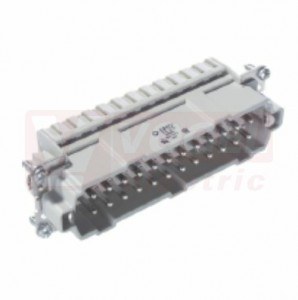 Konektor  24pin V 16A/500V, pružinové připojení, 0,5-2,5mm2, č.25-48, H-BE 24 SF (10400500)