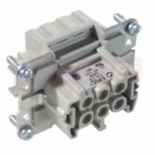 Konektor  6pin  Z 16A/500V, pružinové připojení, 0,5-2,5mm2, č.1-6, H-BE 6 BF (10401000)