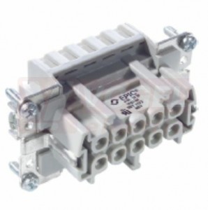 Konektor  10pin Z 16A/500V, pružinové připojení, 0,5-2,5mm2, č.1-10, H-BE 10 BF (10401100)