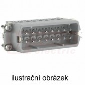 Konektor  16pin V 16A/400V, šroubové připojení 0,5-2,5mm2, č.33-48, ochranný plíšek, EPIC H-A 16 SS 33-48 DR PH1 (10540100)