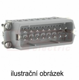 Konektor 16pin V 16A/400V, šroubové připojení 0,5-2,5mm2, č.17-32, EPIC H-A 16 SS 17-32 PH1 (10542000)