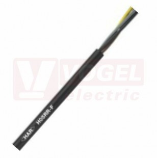 H05RR-F  5G  2,5 300/500V kabel pryžový, odolný vůči šíření plamene, barevné žíly se zl/žl (16002133)