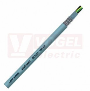 Ölflex 191 CY  7G   6,0 vícenormový stíněný kabel, šedý plášť z PVC, odolný vůči oleji, černé čísl.žíly se ze/žl, certifikace UL/CSA 600V (30010547)