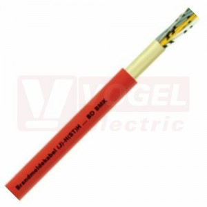 Unitronic J-H(ST)H...BD  2x2x0,8mm2 kabel požární signalizece, bezhalogenový, podle normy DIN VDE 0815, statické stínění z hliníkem kašírované plastové fólie, červený vnější plášť RAL300 (30017798)