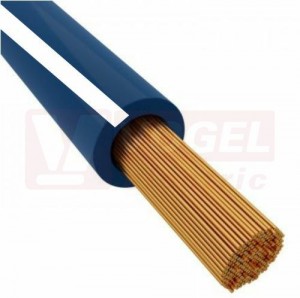 CYA 4 tm.modrý s bílým pruhem H07V-K vodič jednožilový propojovací LAPPKABEL (karton 600m) (4520923K)
