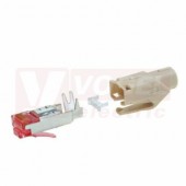 RJ45 Konektor RJ45 Cat.6 Hirose TM21, komplet včetně krytu (balení=50) (CE6324)