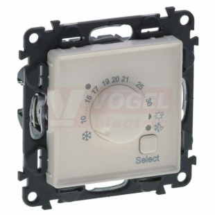 752233 Valena Life pokojový termostat 230V/50-60Hz, barva béžová, regulace 10-30°C, šroubové svorky