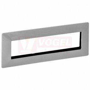 752345 Valena Life rámeček pro 8 modulů Mosaic, barva hliník, rozměr 225x86x10mm, IP20