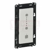 752163 Valena Life tlačítkový stmívač 1000W s N vodičem, 240V/50Hz, barva bílá lesklá, šroubové svorky, IP20 (instalační krabice 080102 Batibox hloubka 40mm)