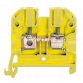 §SAK 4/35 GE svorka řadová žlutá, šroubová, š=6,5mm (2566300000) - DOPRODEJ - přechod na řadu WDU