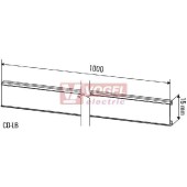 CD-LB lišta popisovací v 15mm, délka 1000mm (2562680000)