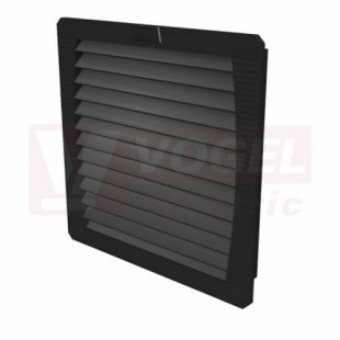 EF 40 55 BK výstupní mřížka s filtrem, inst.výřez 223x223mm, rozměr 252/252mm, RAL9011, IP55 (2557200000)