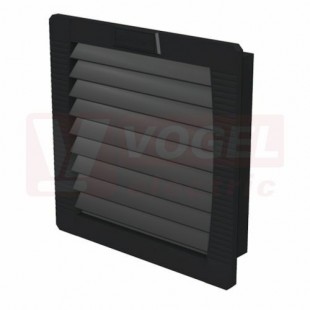 EF-EMC 20 54 BK výstupní mřížka s filtrem EMC, inst.výřez 126,5x126,5, rozměr 145/145mm, RAL9011, IP54 (2557580000)