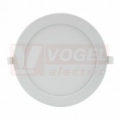 Svítidlo LED podhledové 18W PODHLED-UNI-18W-R220-3000-6000K, 1700 lumen, 3v1 volitelné 3000/4000/6000K, rozměr pr.220x32mm, mont.otvor 205mm, IP20/IP44 čelně, rámeček bílý, živ. 30 000h. (4738983)