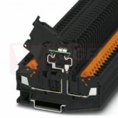 QTC 2,5-HESI (5X20) svorka pojistková, výklopná pro G pojistky 5x20mm, bez LED indikace, zářezová, 6,3A, černá, š=6,2mm (3050293)