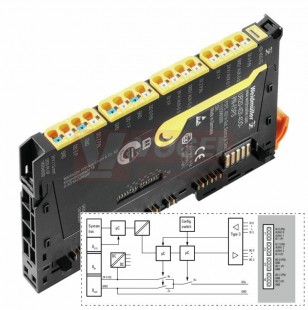 UR20-4DI-4DO-PN-FSPS-V2 Modul vzdálených I/O, IP20, Bezpečnost, Digitální signály, 4kanálové (2464570000)