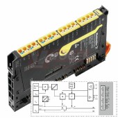 UR20-4DI-4DO-PN-FSPS-V2 Modul vzdálených I/O, IP20, Bezpečnost, Digitální signály, 4kanálové (2464570000)