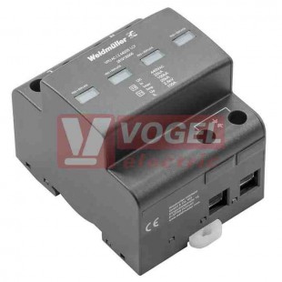 VPU AC I 2 440/25 LCF přepěťová ochrana typ 1+2 (L1-N/PE(N)), I imp 25kA (10/350µs), 25kA/100kA (8/20µs), Uc 440V, bez dálk.signalizace (2619130000)