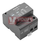 VPU AC I 1+1 440/25 LCF přepěťová ochrana typ 1+2 (L1-N/PE), I imp 25kA/100kA (10/350µs), 25kA/100kA (8/20µs), Uc 440V, bez dálk.signalizace (2619210000)