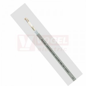 SUPERTRONIC-C-PURö 3x0,25 kabel flexibilní stíněný do energ.řetězů, plášť PUR, jm.napětí 0,14mm2  350V, od 0,25mm2 500V, -40°C až +70°C, VDE (49665)