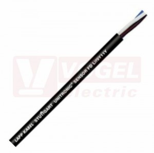 Unitronic SENSOR FD Lif9Y11Y 4x0,25 kabel datový, vysoce flexibilní, pro snímače/akční členy/energet.řetězy, bezhalogenový, optimalizovaný, černý vnější plášť z PUR, barva žil: hnědá, modrá,bílá,černá (7038890)